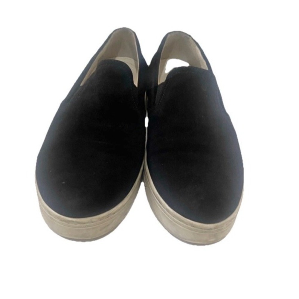 Prada Black Suede Low Top Slip-On Flat Sneakers/Shoes Women's Size 40 US 10 - Picture 5 of 10